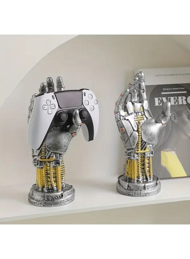 Silvery Gaming Controller Stand Holder Compatible with PS5 PS4 Xbox Switch PC - Image 3